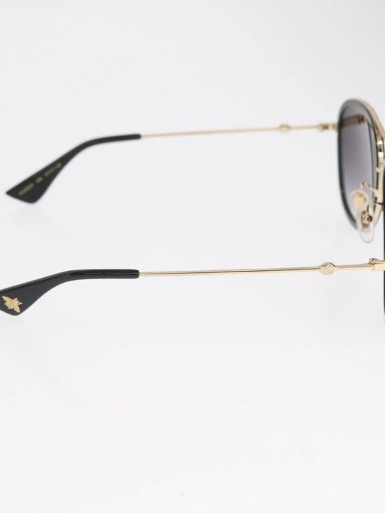 GUCCI Sunglasses metal Black Auth BA10537V main image 11